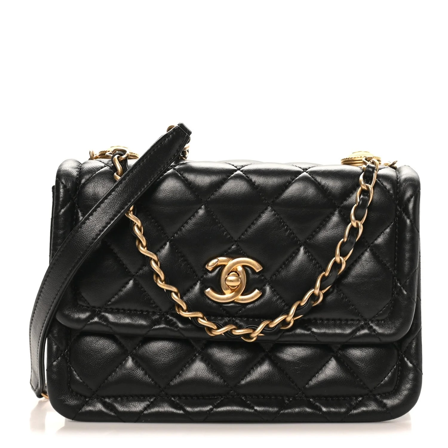 Chanel — Shiny Flap With Chain — Handbag — resale