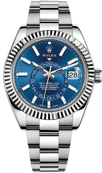 Worldofluxuryus — Rolex Sky-Dweller Stainless Steel & 18k White Gold — Watch — resale