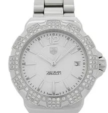 TAG Heuer — TAG Heuer Formula 1 Bezel Diamond WAH1218.BA052 Quartz 34mm Box Papers White — Watch — resale
