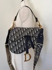 Dior — Christian Dior Medium Saddle W/ Studded Strap — Handbag — resale