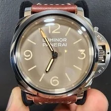 Panerai — Panerai 663 1950 Limited Edition PAM00663 Steel Saphire Caseback on Leather — Watch — resale