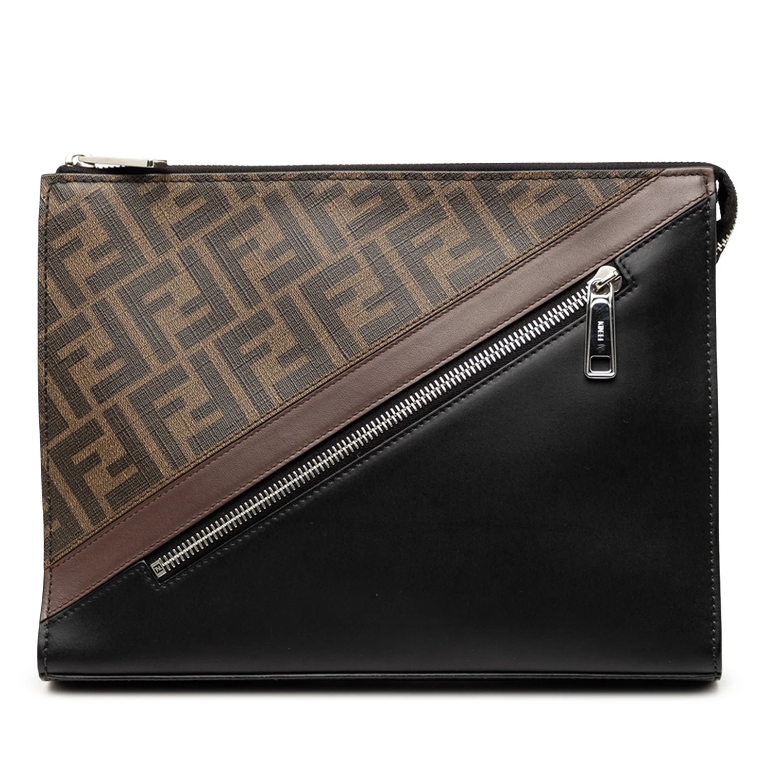 Fendi — Diagonal Front Zip — Handbag — resale