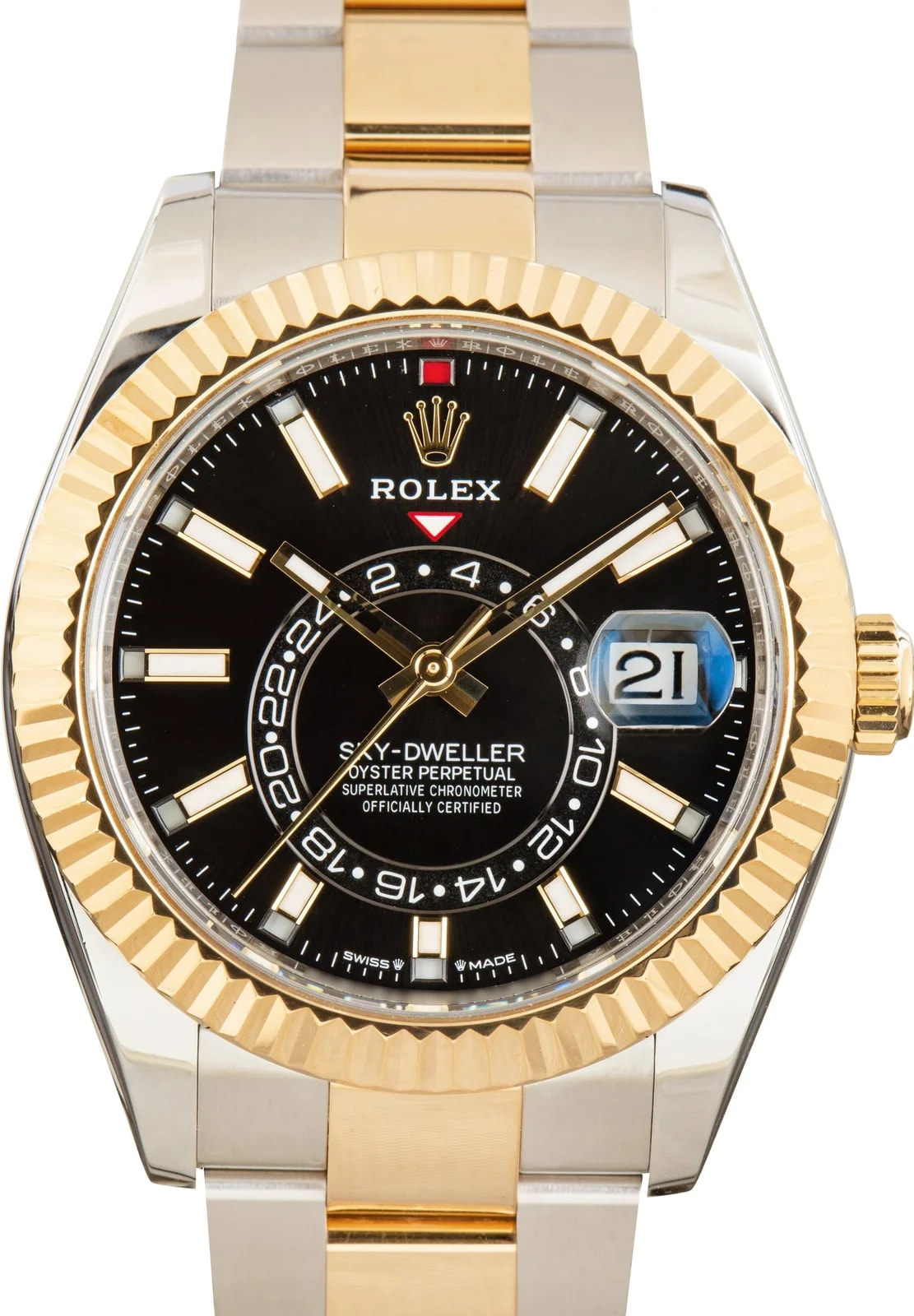 Rolex — Rolex Sky-Dweller Black Dial 336933 Oyster Bracelet — Watch — resale
