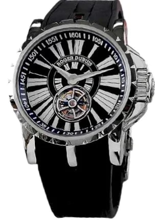 Worldofluxuryus — Roger Dubuis Excalibur Flying Tourbillon Stainless Steel — Watch — resale
