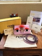 Fendi — Fendi Micro Baguette “Monster / Bug Eyes” Full Set With COA 00040789 — Handbag — resale