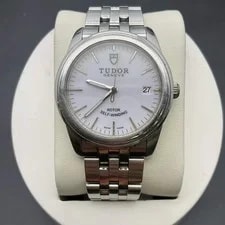 Tudor — Tudor White Dial Glamour M55000-68050 Automatic 36mm Date — Watch — resale