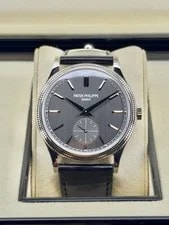 Patek Philippe — Patek Philippe Calatrava Charcoal Gray Dial on Strap 6119G-001 Complete 2022 — Watch — resale