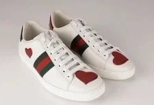 Gucci — New 100% Auth Gucci Ace Hearts Embellished Limited Edition G — Sneaker — resale