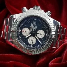 Breitling — Breitling Super Avenger 48mm A13370 Steel Bracelet & OEM Extra Strap & Buckle — Watch — resale