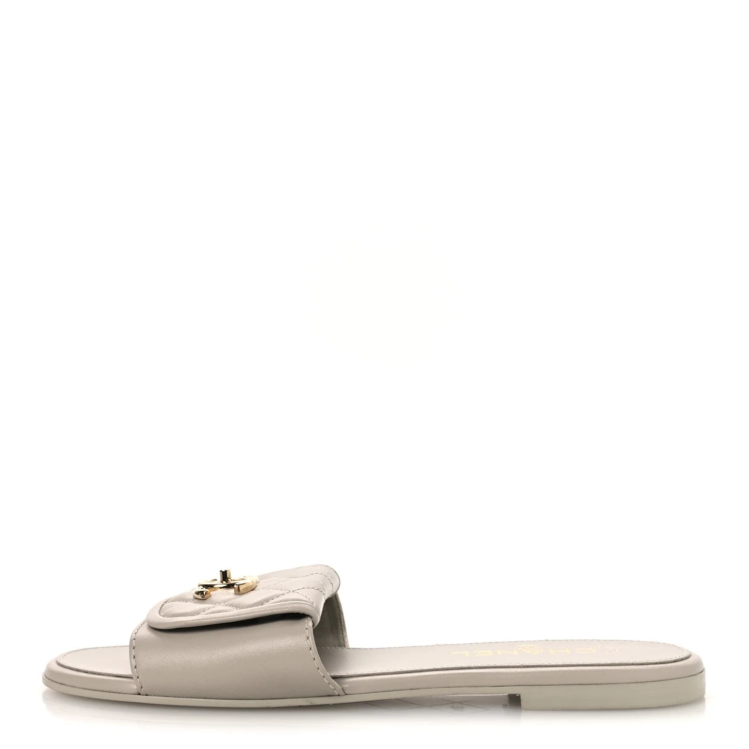 Chanel — Turnlock Mules 39.5 Light — Designer Shoe — resale