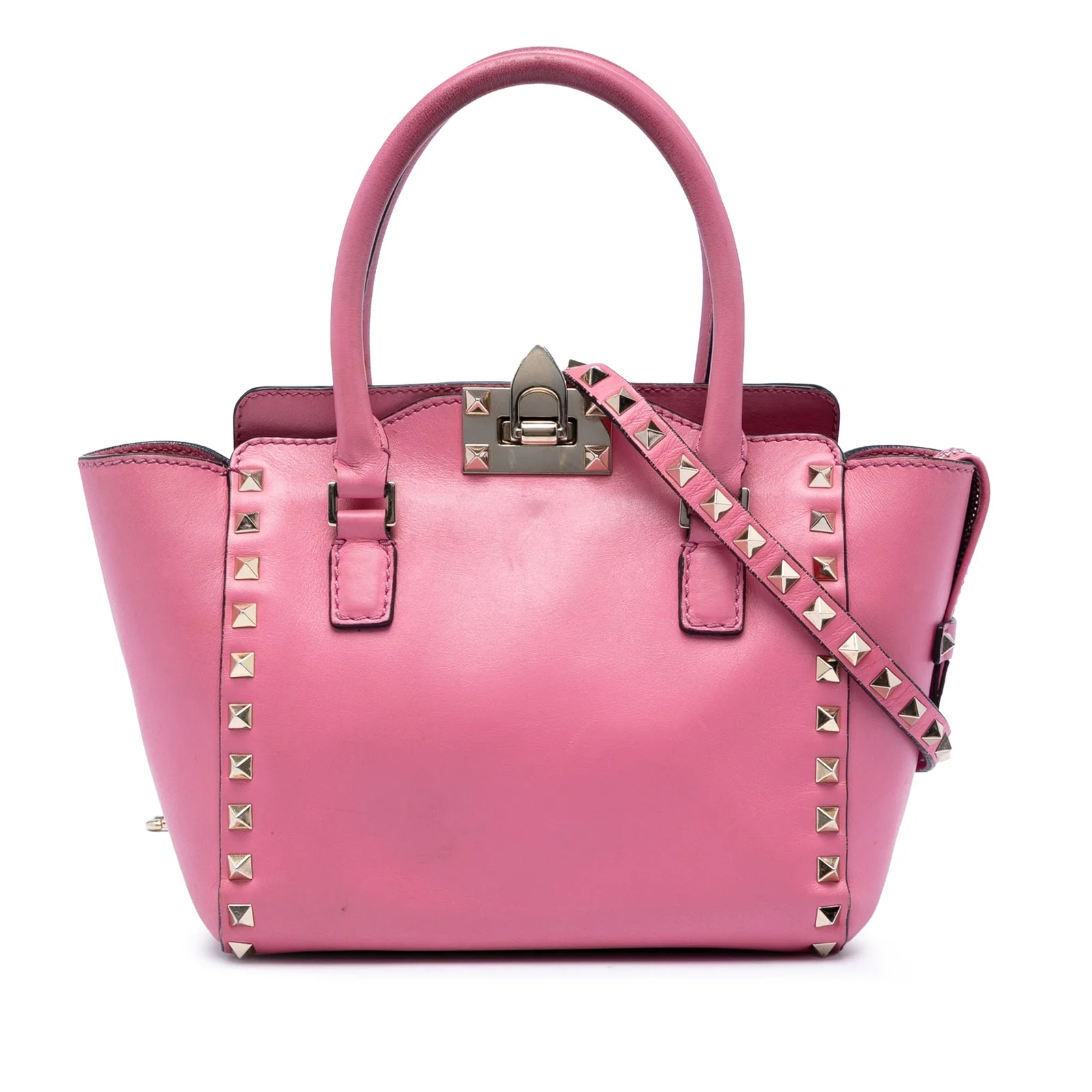 Valentino — Mini Rockstud Double Handle — Handbag — resale