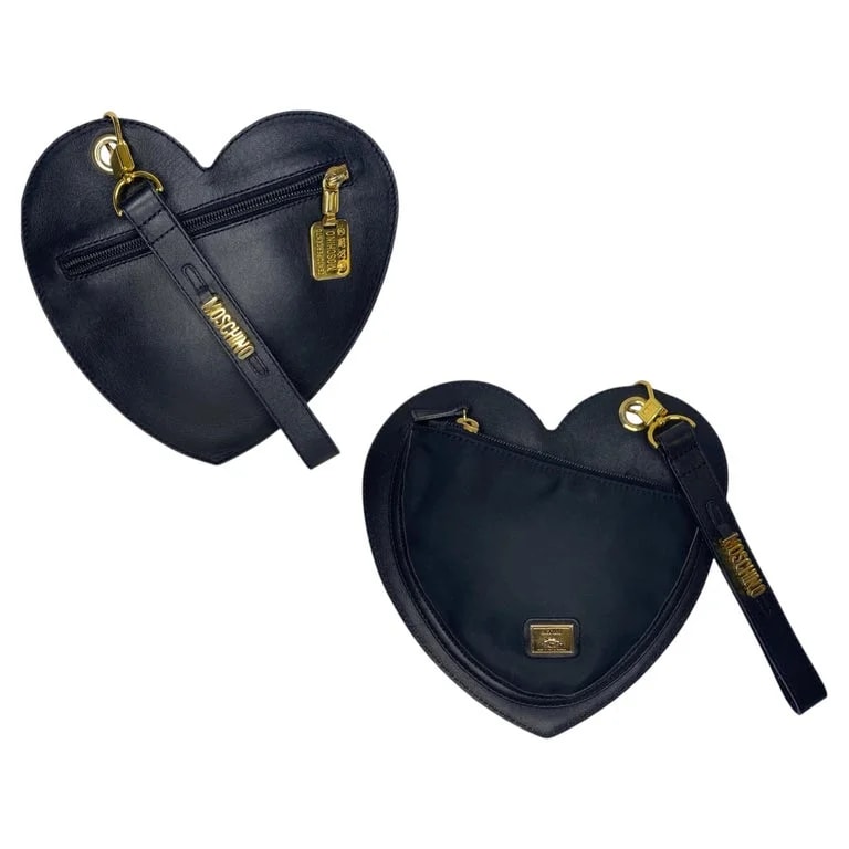 Franco Moschino, Moschino Couture — 90s Moschino By Redwall Heart Wristlet Pouch Bag — Designer Shoe — resale