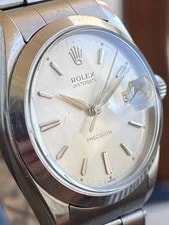 Rolex — Rolex Oysterdate Precision 6694 Silver Dial - Just Serviced & Running Strong! — Watch — resale