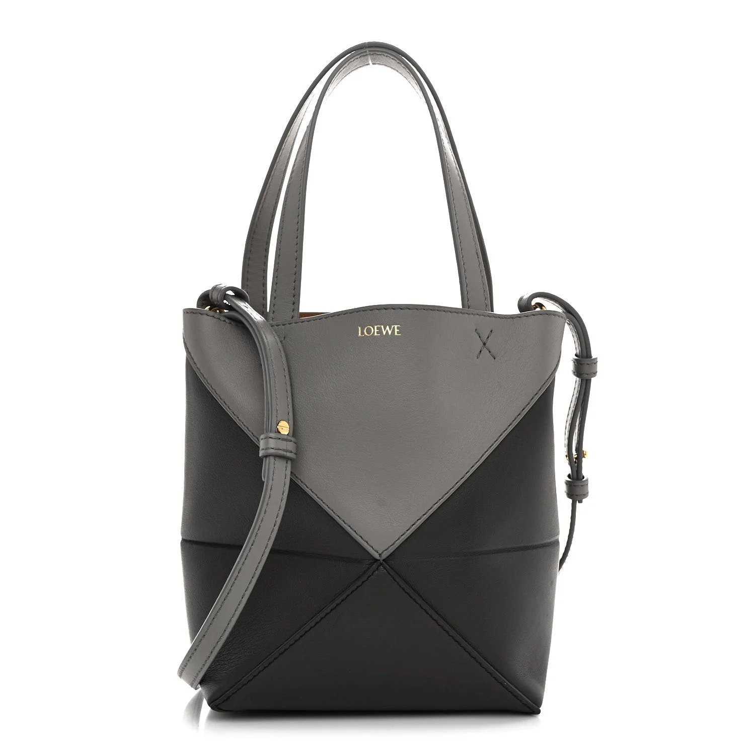 Loewe — Shiny Mini Puzzle Fold Dark — Handbag — resale