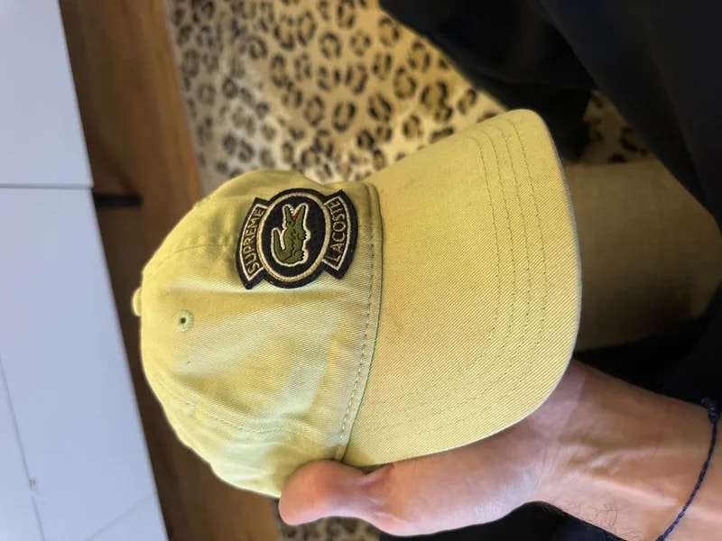 Supreme — Supreme X Lacoste Cap — Clothing — resale