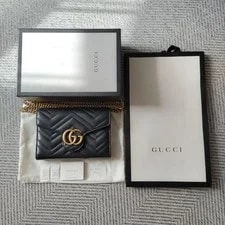 Gucci — Gucci GG Marmont Chain Wallet Compact — Handbag — resale