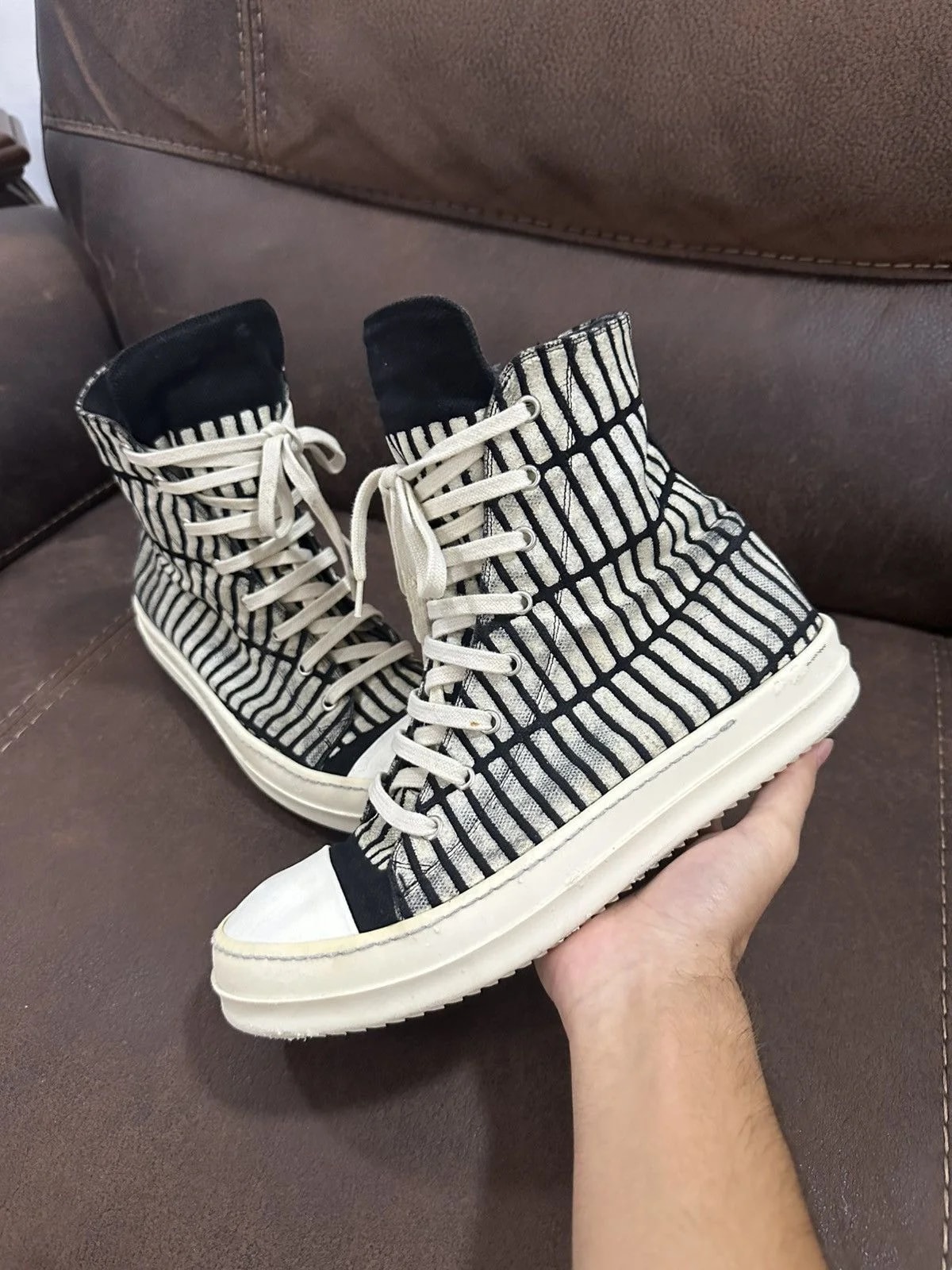 Rick Owens — Rick Owens Printed Ramone High — Sneaker — resale