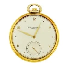 Patek Philippe — Patek Philippe 1950's Pocket - Yellow Gold - Silver Dial — Watch — resale