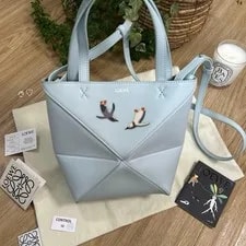 Loewe — Loewe Fujita Penguin Puzzle Fold Mini Hand — Handbag — resale
