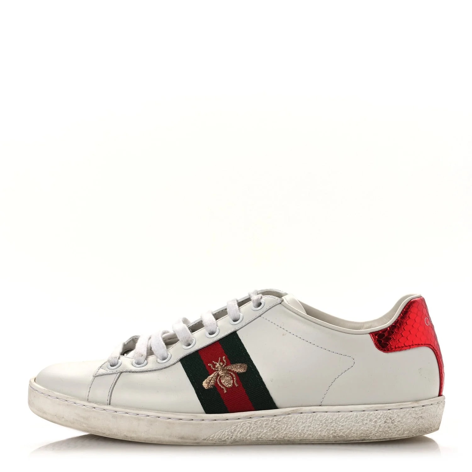 Gucci — Ayers Bee Embroidered Ace Sneakers 38 — Sneaker — resale