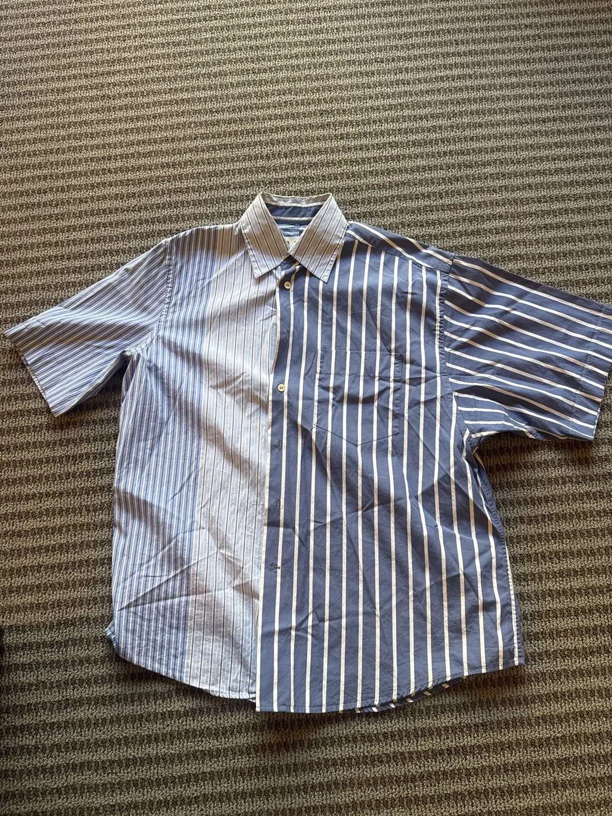 Marni — Marni Stripe Short Sleeve Shirt — streetwear — resale
