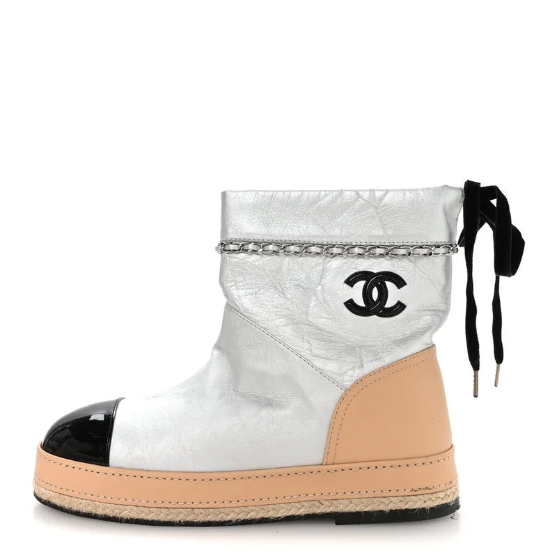 Chanel — Cap Toe CC Chain Espadrille 40 — Designer Shoe — resale