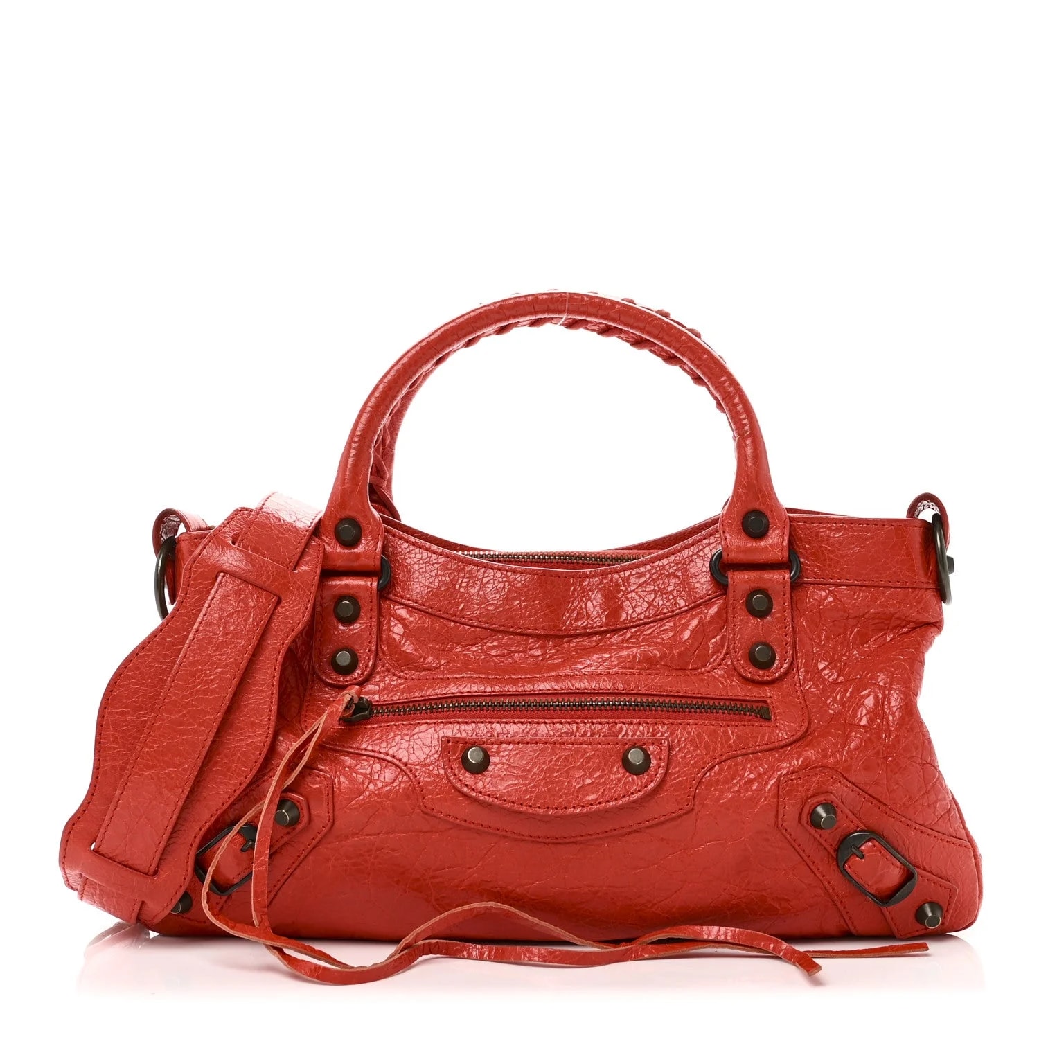 Balenciaga — Classic First Coquelicot Braise — Handbag — resale