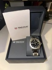 TAG Heuer — Excellent 40mm Tag Heuer Aquaracer Black Dial Quartz WBP1110.BA0627 — Watch — resale