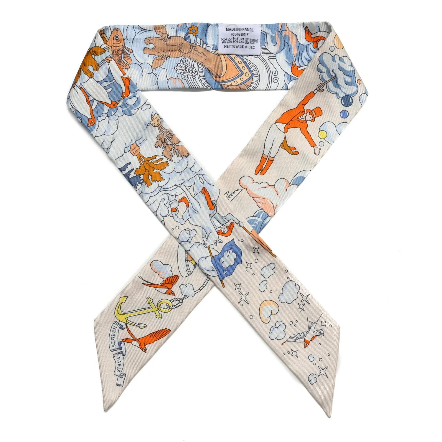 Hermès — Sur Mon Nuage Twilly Ciel — Accessory — resale