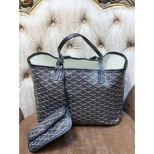 Goyard — Goyard Saint Louis Chevron Pochette — Handbag — resale