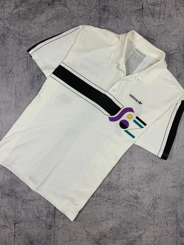 Adidas — Adidas Art Print Polo Embroidered Logo 90s — streetwear — resale