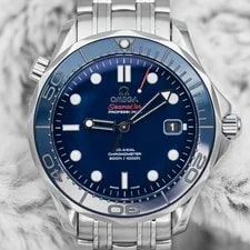 Omega — 2018 Omega Seamaster Diver 300m Blue Dial Steel No Wave 212.30.41.20.03.001 B+P — Watch — resale