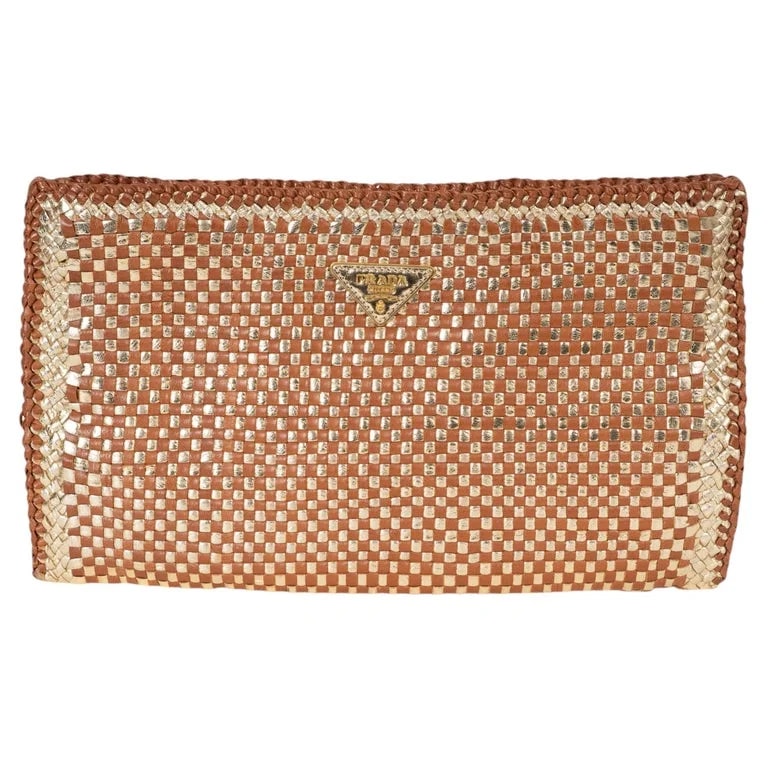 Prada — Prada & 2011 Madras Woven — Handbag — resale