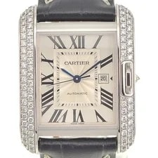 Cartier — Discount Cartier Tank Anglaise LM WT100009 Date Diamond Bezel □#141564 — Watch — resale