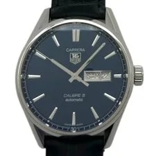 Tag Heuer — TAG Heuer Carrera Caliber 5 Day Date WAR201E Blue Stainless Steel Automatic — Watch — resale
