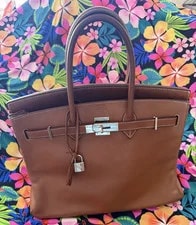 Hermès — Hermès Birkin 35 Satchel Top Handle PHW — Handbag — resale