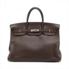 Hermès — Hermès Birkin 40 le Tournay Chocolat Metal Fittings □N — Handbag — resale