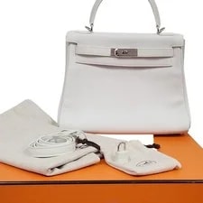 Hermès — Hermes Kelly 28 , 2019 With Palladium Hardware Timeless Classic — Handbag — resale