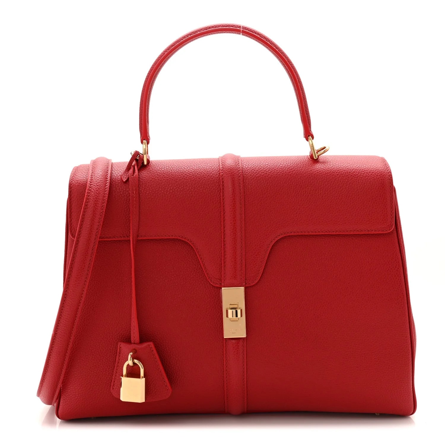 Celine — Grained Classique 16 Top Handle — Handbag — resale