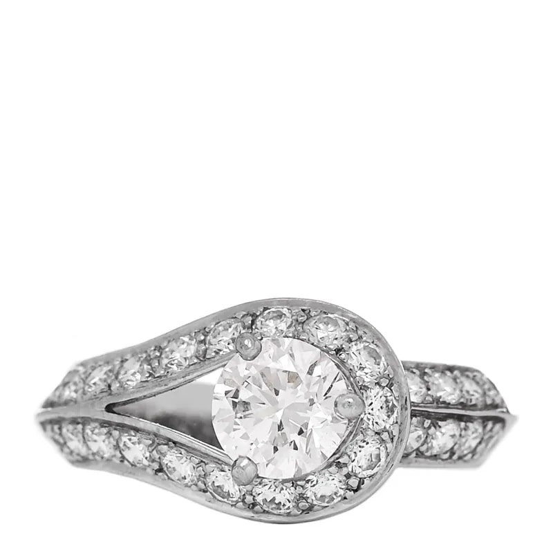 Van Cleef & Arpels — .70ct Couture Solitaire 48 4.5 — Jewelry — resale