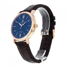 IWC — IWC Portofino Automatic 18K Rose Gold Automatic 40 Mm Blue IW356522 — Watch — resale