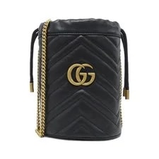 Gucci — Gucci GG Marmont 575163 Dtdrt Chevron — Handbag — resale