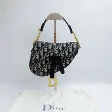 Dior — Dior Saddle Embroidered Monogram Print Magnetic Buckle - Excellent #P4MUEM — Handbag — resale
