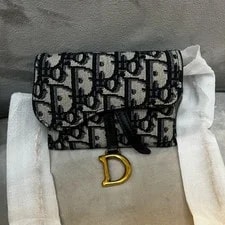 Dior — Dior Saddle Embroidered Print Detachable Metal Chain #CI4H — Handbag — resale
