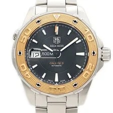 Tag Heuer — TAG Heuer Aquaracer Caliber 5 WAJ2150 500m Waterproof Date Black K18PG Pink Gold — Watch — resale