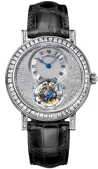 Worldofluxuryus — Breguet Classique Complications Tourbillon 18K White Gold & Diamonds — Watch — resale