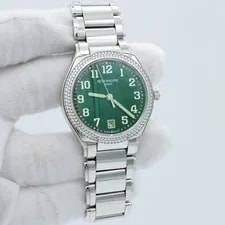 Patek Philippe — Patek Philippe Twenty~4 Steel & Diamond Olive Green 7300/1200A-011 — Watch — resale