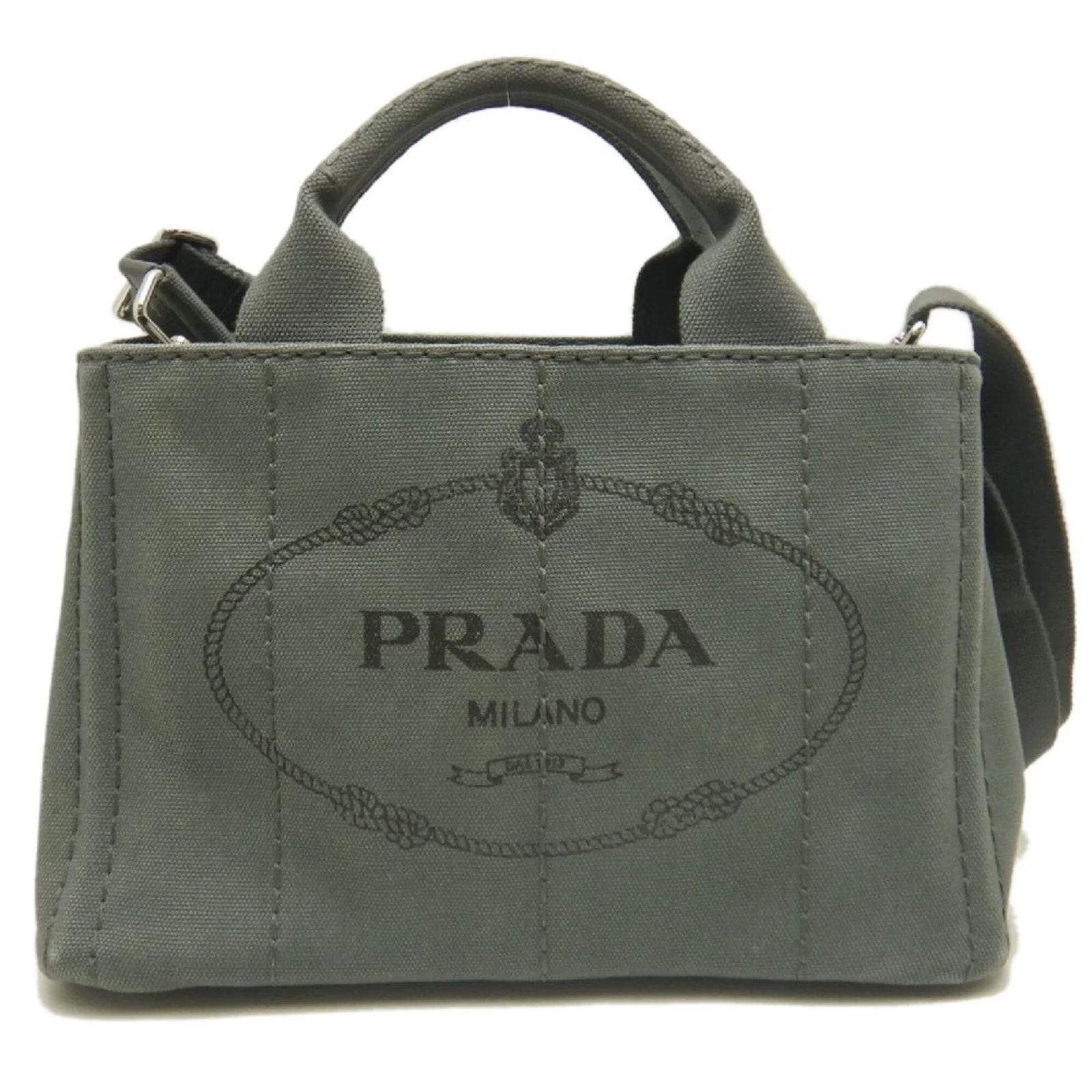 Prada — Prada Canapa Ardesia — Handbag — resale