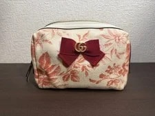Gucci — Gucci GG Marmont Floral Bow Zipper 17.5cm — Handbag — resale