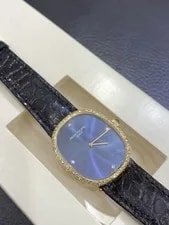 Patek Philippe — Patek Philippe Ref 3849 Ellipse Manual Wind 18K Diamond Bezel Blue Dial! — Watch — resale